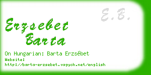 erzsebet barta business card